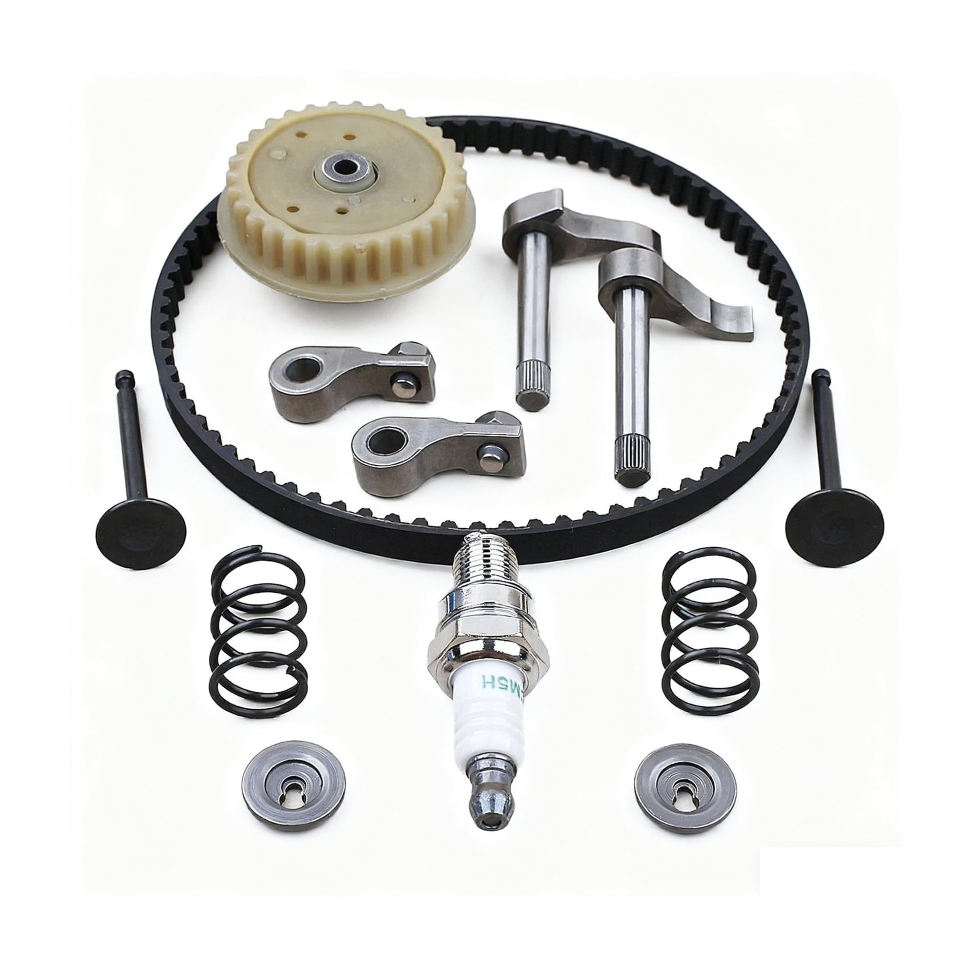 Kit de Correa de distribución y polea de árbol de levas for cortacésped Compatible con GX35, GX35NT, HHT35S, UMK435, desbrozadora de 4 Tiempos
