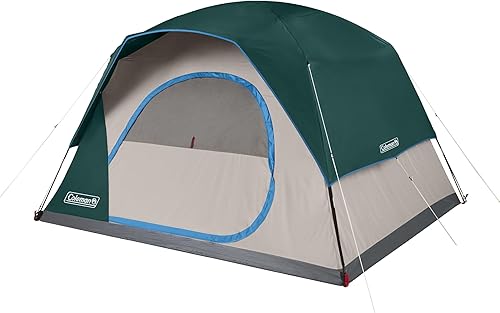 Coleman Skydome Tent with 5 Minute Setup, 2468-Person Weatherproof Tent with Rainfly & Carry Bag, 20% More Headroom Than Traditional Canopies