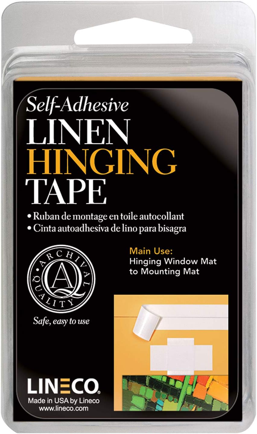 Lineco 378794 Linen Sa Hinge Tape White, 1.25 x 12 Amazon.co.uk Home