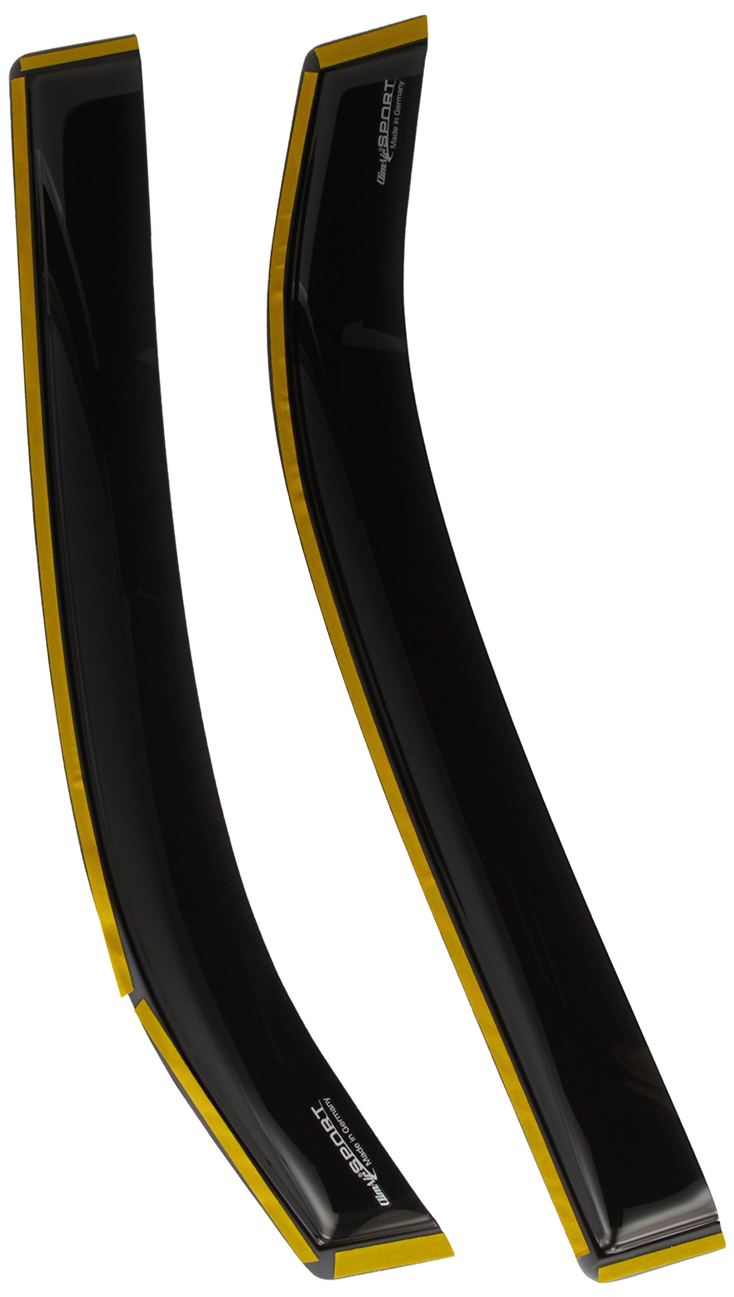 ClimAir Wind Deflectors Master Black Rear Compatible with Honda Civic 5-Door 2012-2017