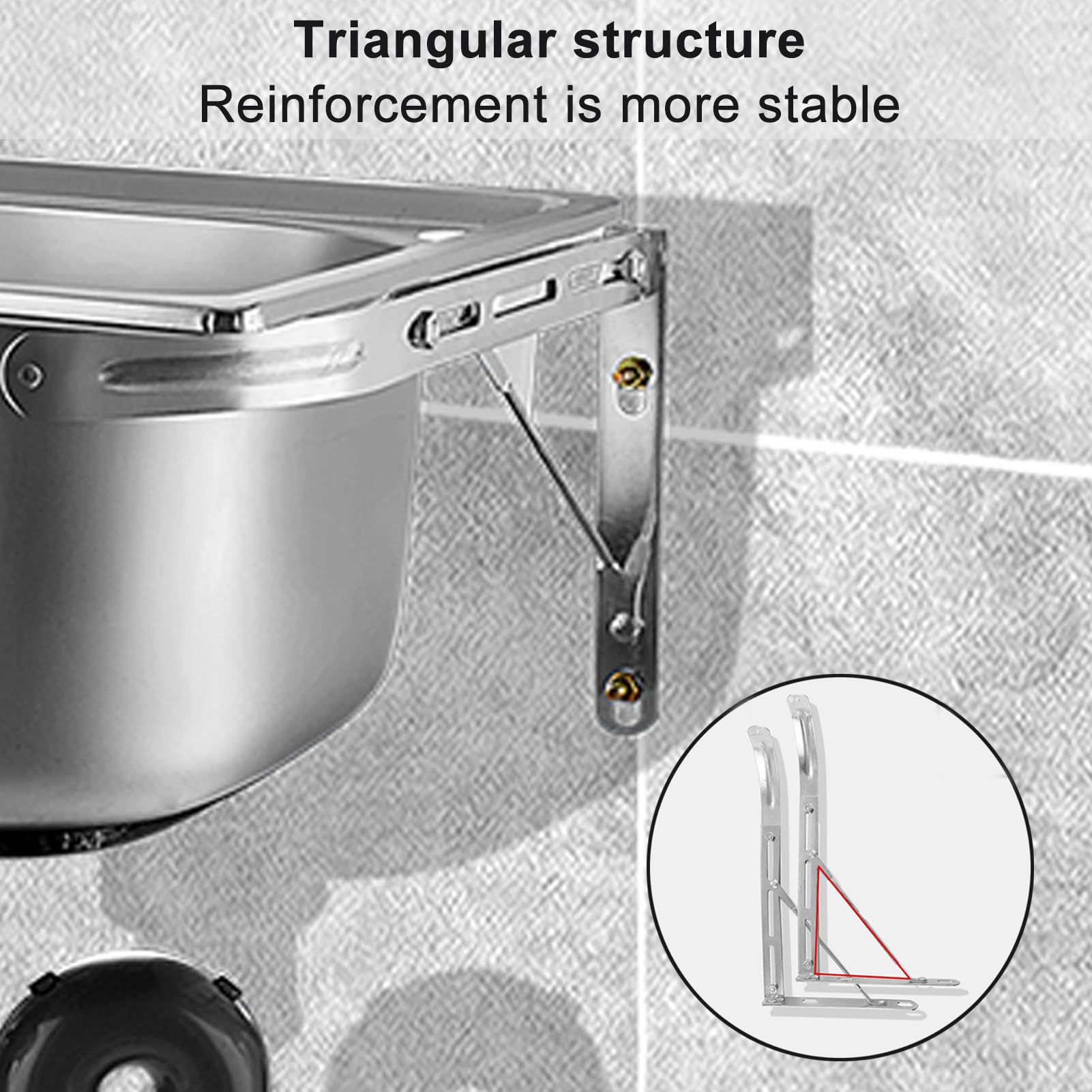 Lavello da Cucina,lavello Parete,lavello Cucina in Acciaio Inox a Una Vasca con Rubinetto,lavabo Interno ed Esterno Commerciale per Lavanderia,Garage,seminterrato (60x45x22,5cm)