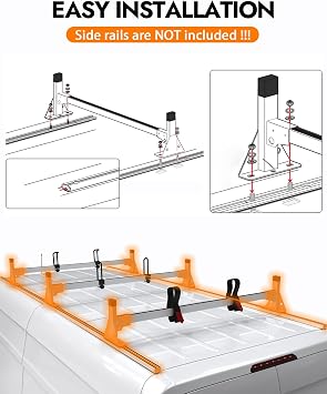 MELIPRON 800 LBS Van Roof Rack Fit for Mercedes Sprinter 144 Standard Roof