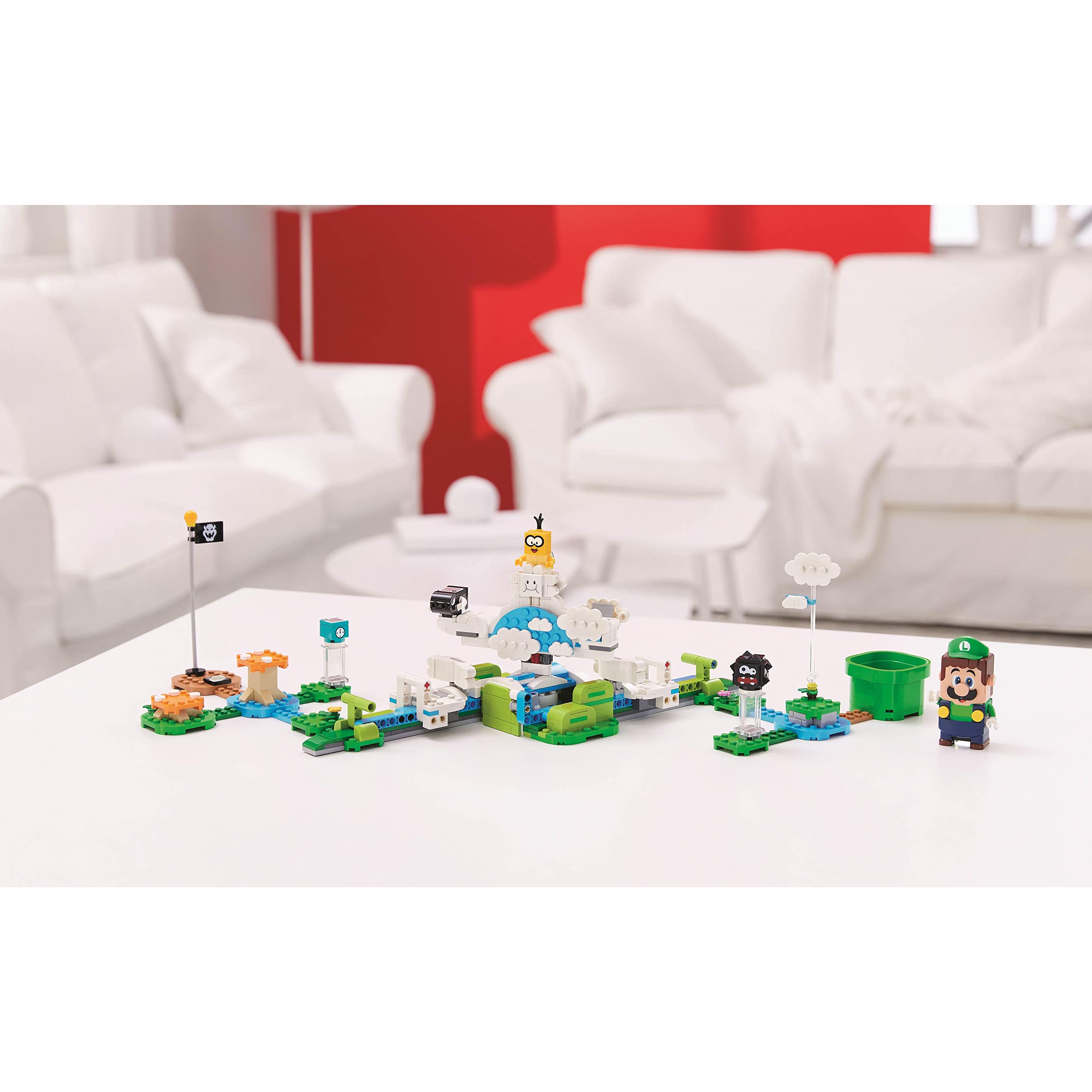 LEGO Super Mario 71389 Podniebny świat Lakitu — zestaw dodatkowy | Kolekcjonerska zabawka dla dzieci (484 elementy)