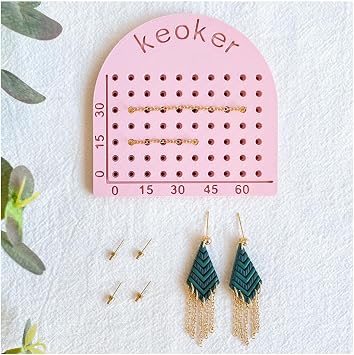 Keoker Chain Guide, Polymer Clay Earrings Chain Guide, Clay Tool for Measuring Chain Length, Chain Cutting Guide for Polymer Clay Jewelry Making