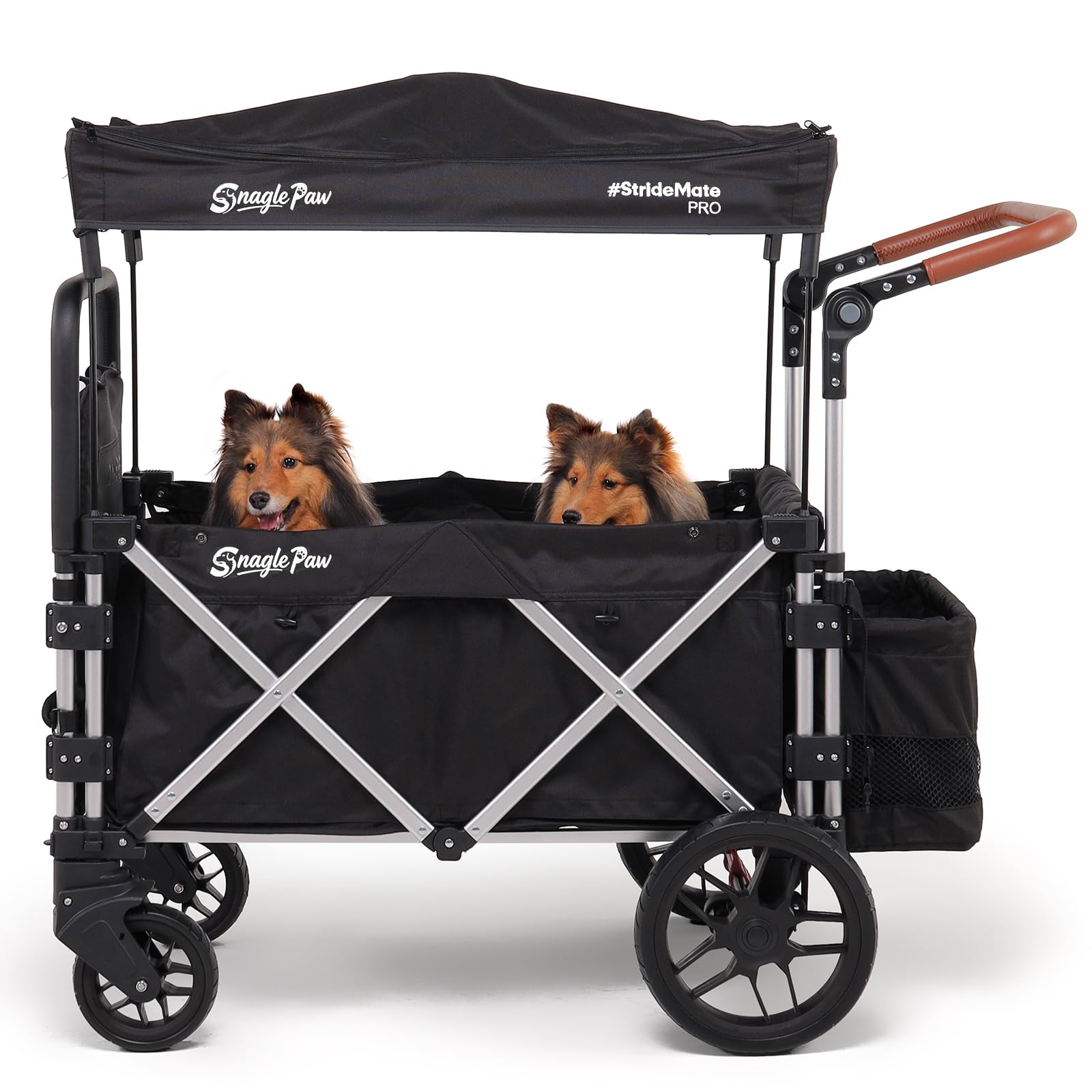 Snagle Paw StrideMate PRO – Dog Strollers for Large Dogs with Ramp – Heavy‑Duty 220 lb Capacity Large Dog Stroller Wagon for Senior, Injured & Disabled Pets, Fits 2 Dogs, Outdoor