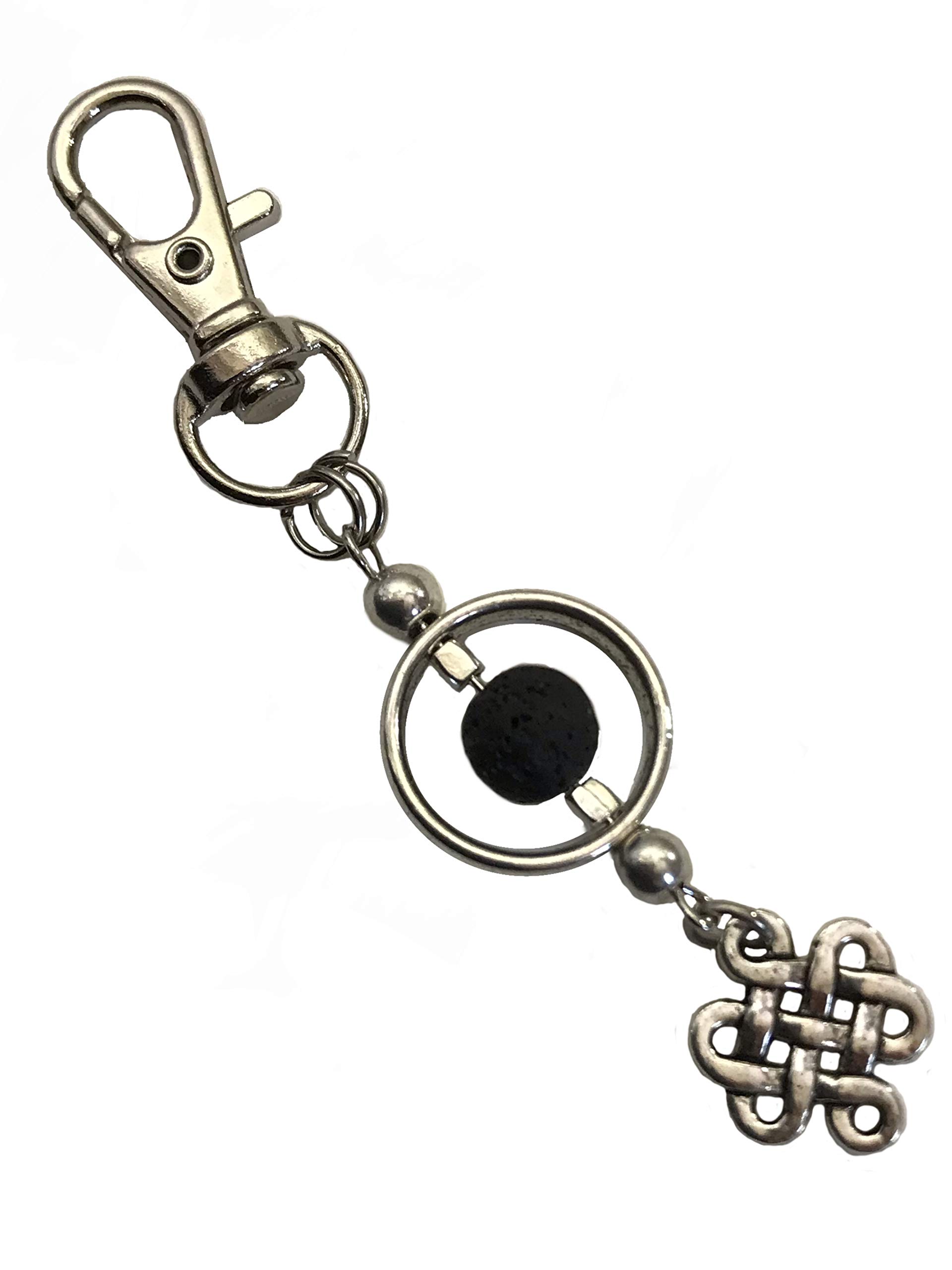 Lava Rock Celtic Infinity Knot Diffuser Aromatherapy freshener for purse backpack