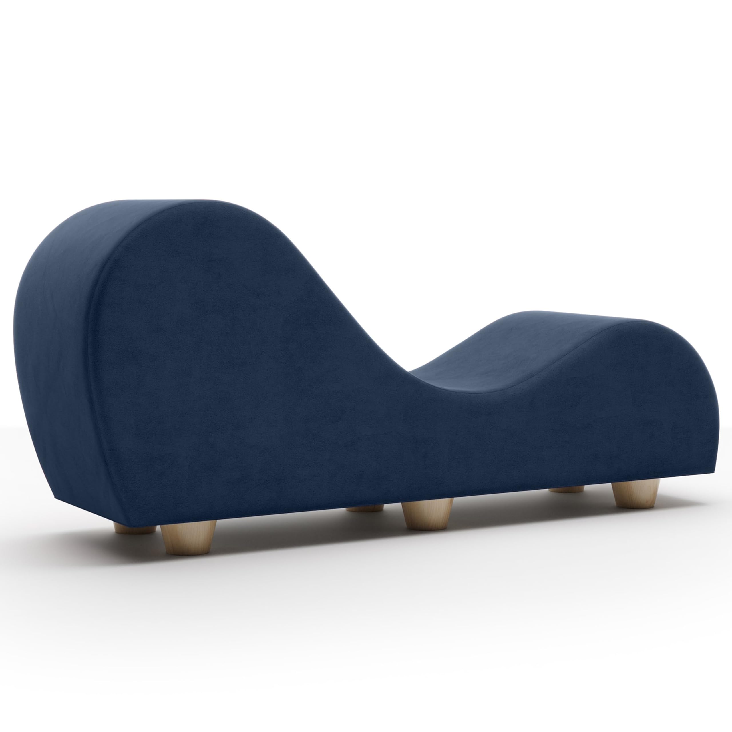 Avana Chaise Lounge Chair For Stretching And Relaxation Maple Wood