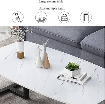 Amazon｜コーヒーテーブル、リビングルームシンプルでモダンなソファ