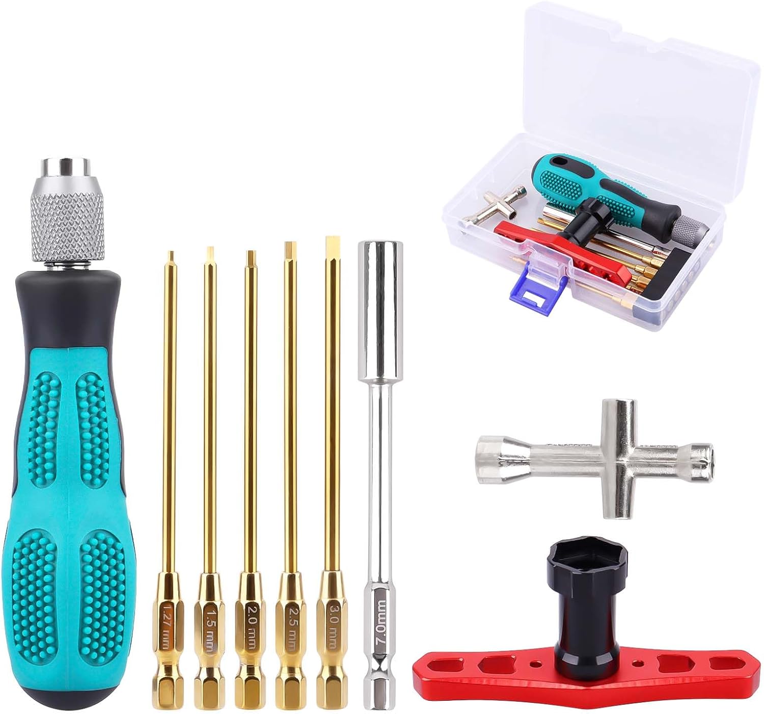 AllinRC RC Screwdrivers RC Hex Nut Socket 17mm Wheel Wrench