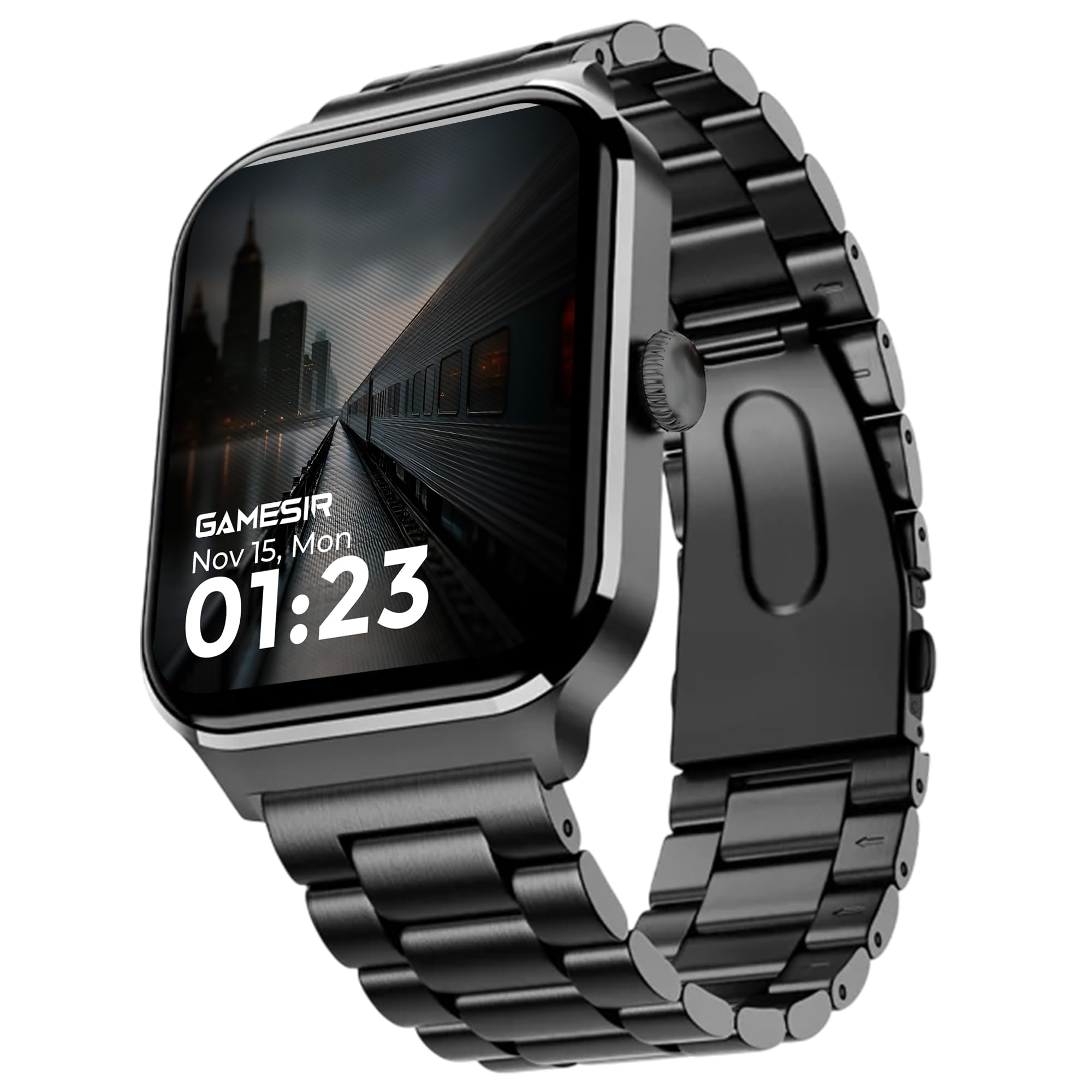 GameSir NovoLux HD Display Smartwatch for Men & Women Answer/Make Calls, Heart Rate Monitor, 113+ Sports Modes, Step Counter, IP68 Waterproof, Compatible with Android & iOS(Metal Black)-picture-21