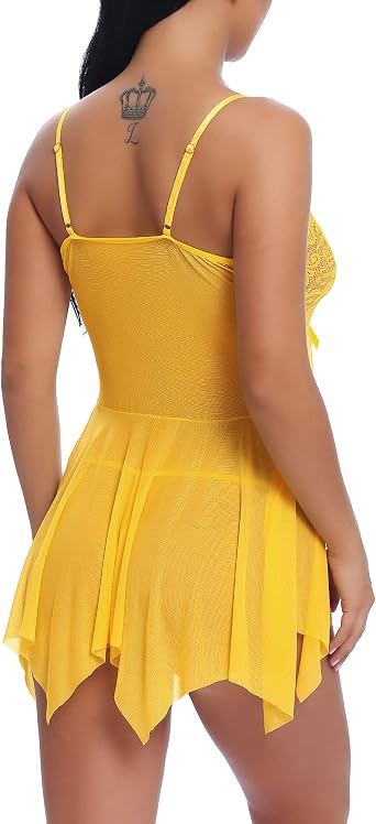Joyaria Lace Babydoll Lingerie for Women