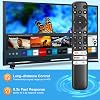 Repuesto RC813 para Control Remoto TCL Google TV - Sin Programación Requerida | Compatible con Smart TV TCL QM8/QM7/S5/S4/S3/Q7/Q6/Q5 4K UHD HDR LED QLED QD-Mini LED Full-HD (Sin Voz) 7