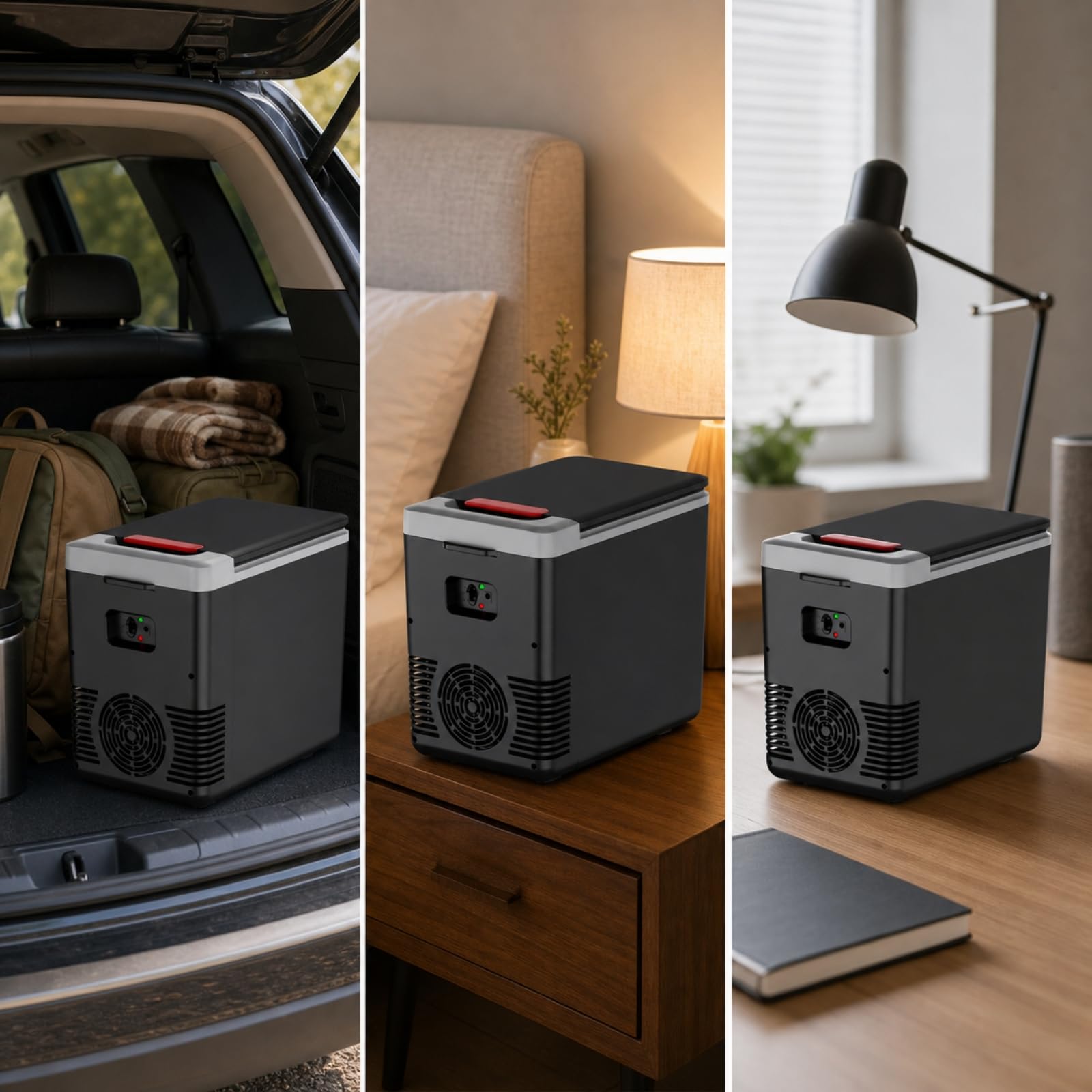Mini Nevera con Asa Inrna | Ligero, Nevera para Coche, rmoeléctrico, Camping