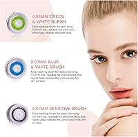 Vista 2 de Cabezales de cepillo de limpieza para poros obstruidos y dilatados, limpieza profunda, cabezales de cepillo facial universales (6 piezas)