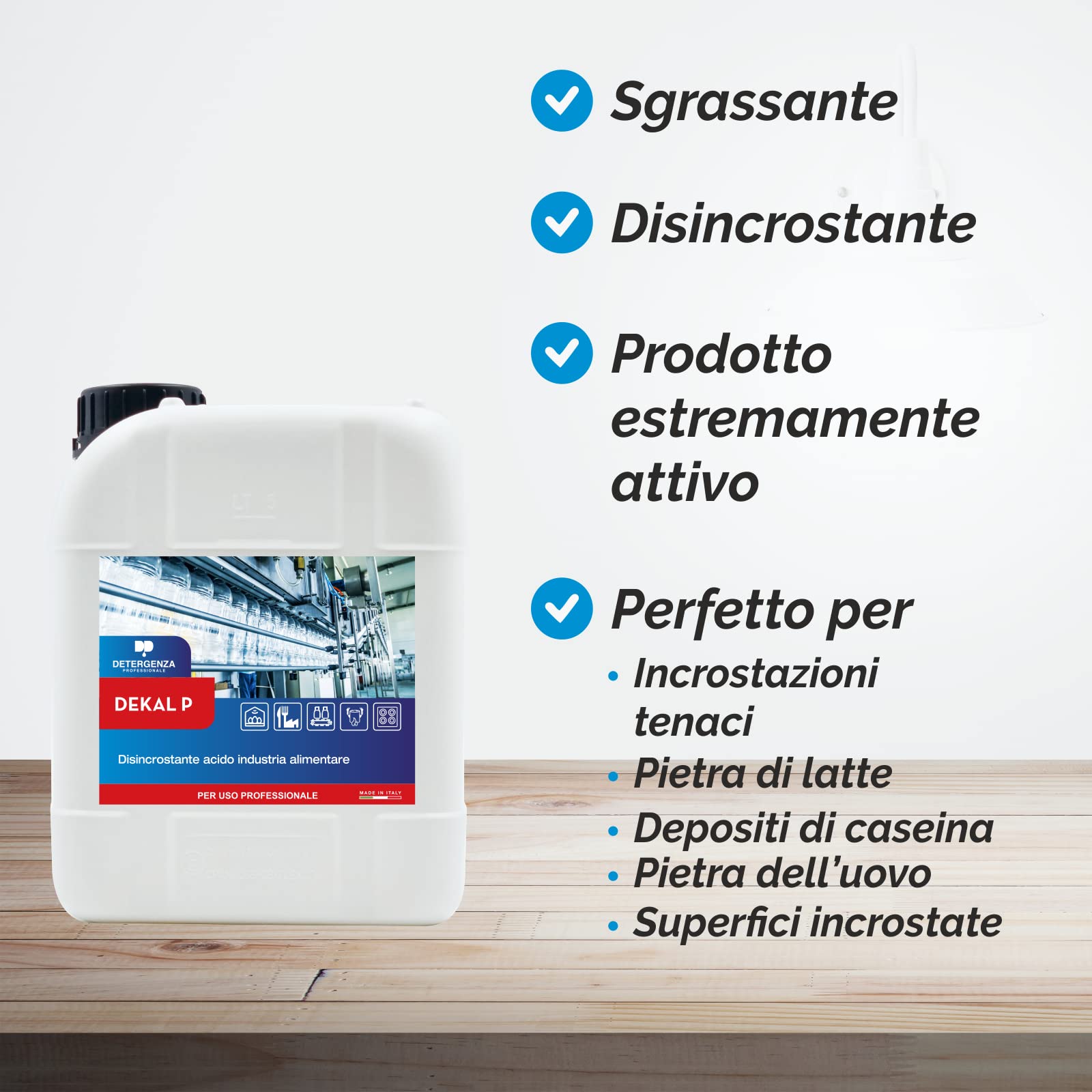 DISINCROSTANTE Acido Industria Alimentare DEKAL P CONCENTRATO - pz. 1 da 5 L