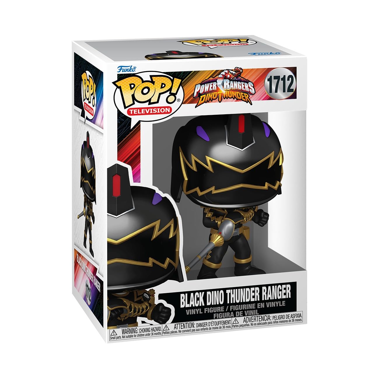 Photo 1 of Funko Pop! TV: Power Rangers Dino Fury - Black Dino Thunder Ranger - Collectable Vinyl Figure - Gift Idea - Official Merchandise - Toys for Kids & Adults - TV Fans - Figure for Collectors and Display