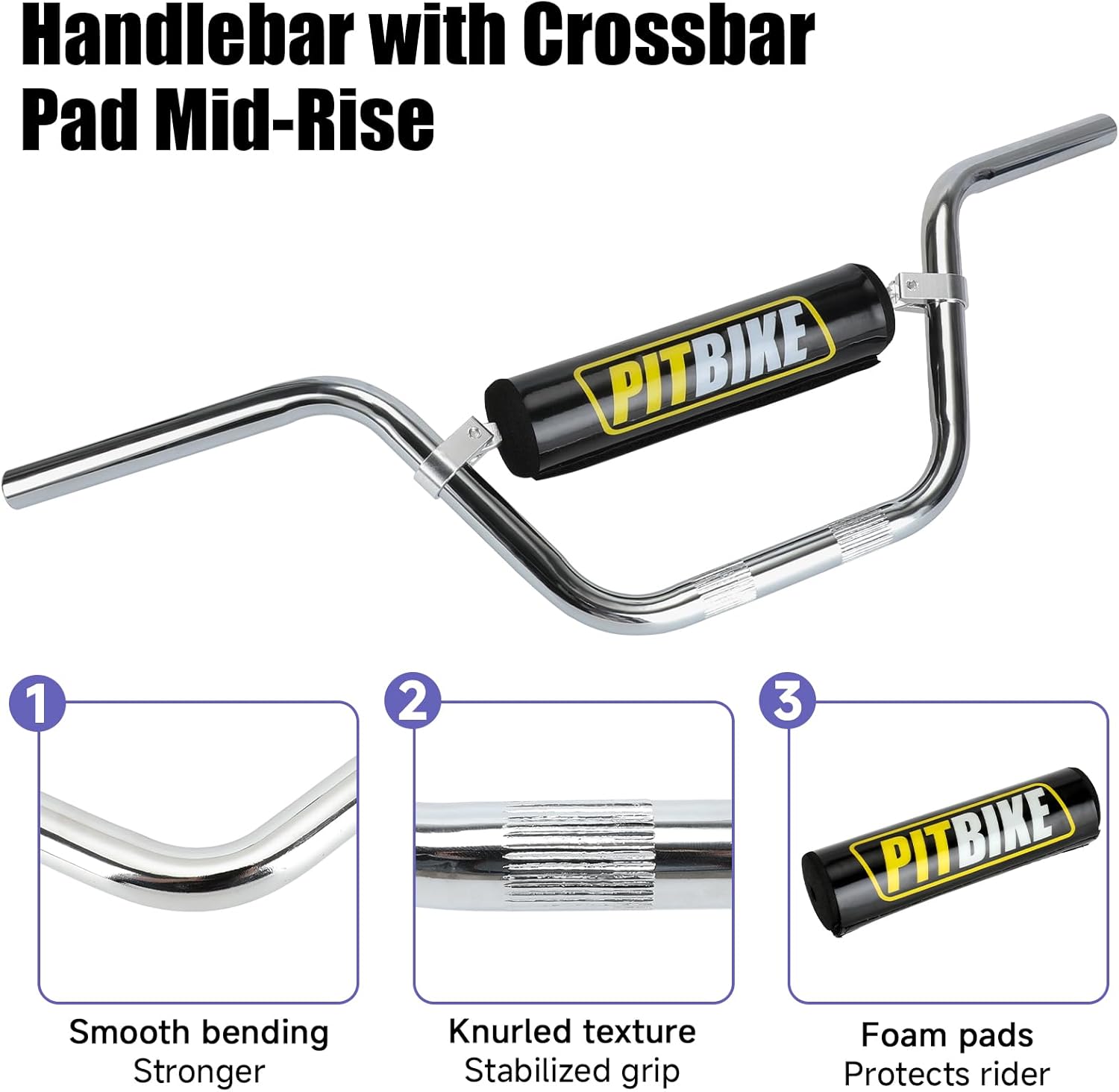 Mini Bike Front Forks Suspension Kit Replacement for Monster Mega Moto MMB80 MMB105 Motovox MBX10 MBX11 GMB100 Coleman CT100U Baja DB30 TrailMaster Storm 200 Parts 7/8 22mm Handlebar Risers