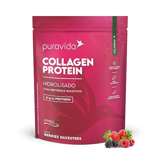 Puravida Suplemento alimentar Collagen Protein Berries 450g