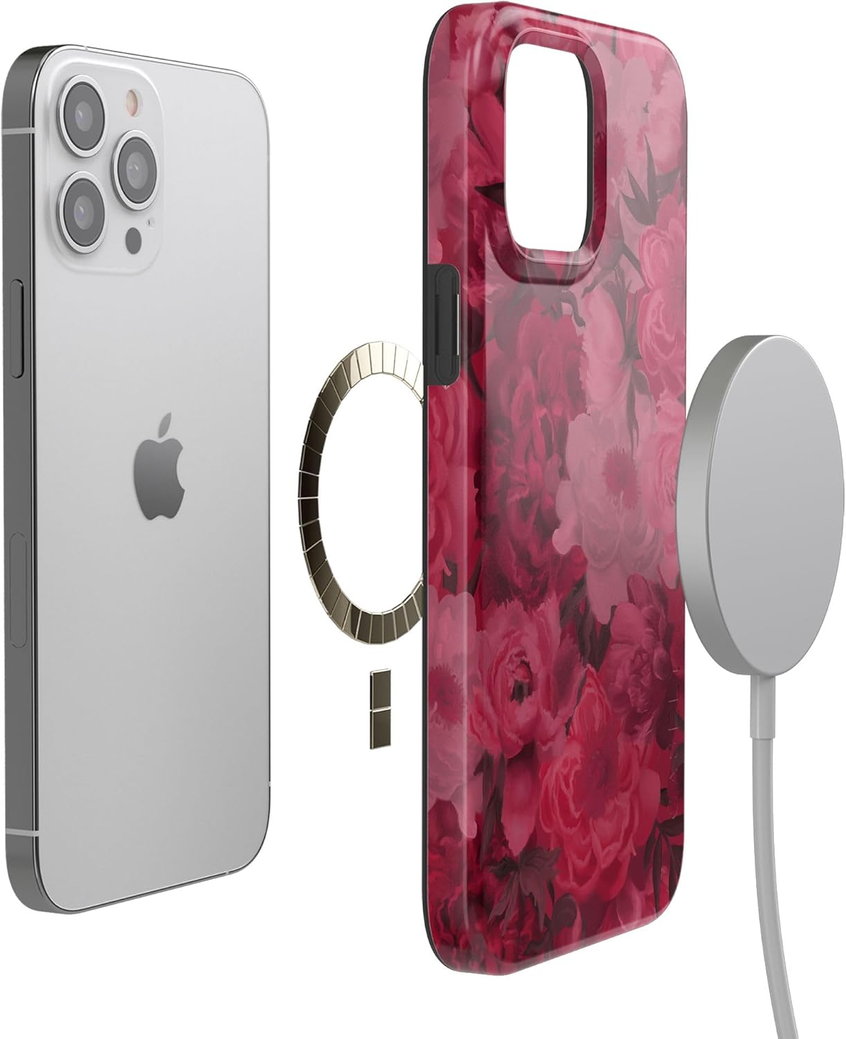 Casely iPhone 13 Pro Max Case | Romance Novel | Moody Floral | Compatible with MagSafe | Classic Ultra Slim Design
