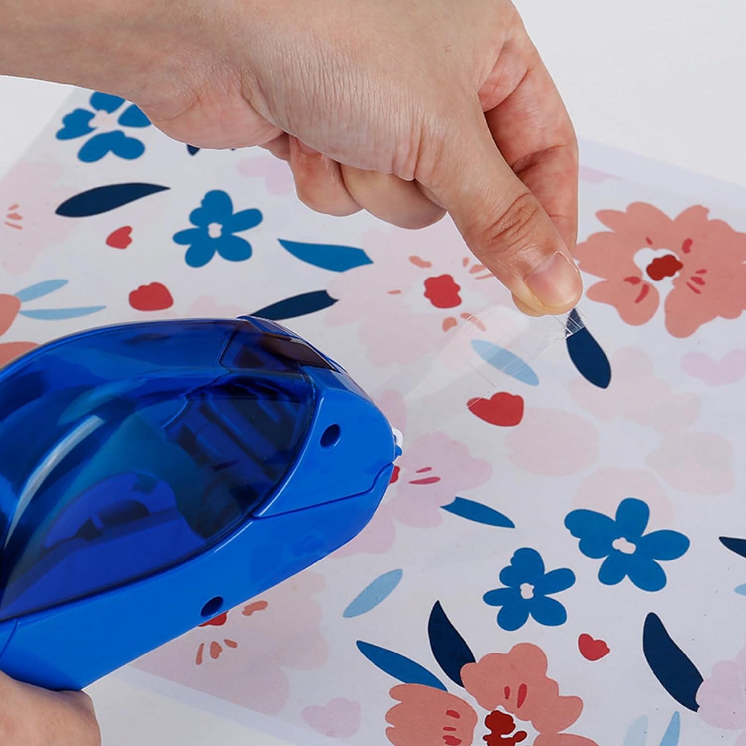 Automatic Tape Dispenser with 2Rolls of 12mm Tapes for Carton Box Sealing Ergonomic Handheld Cutter for Dispenser