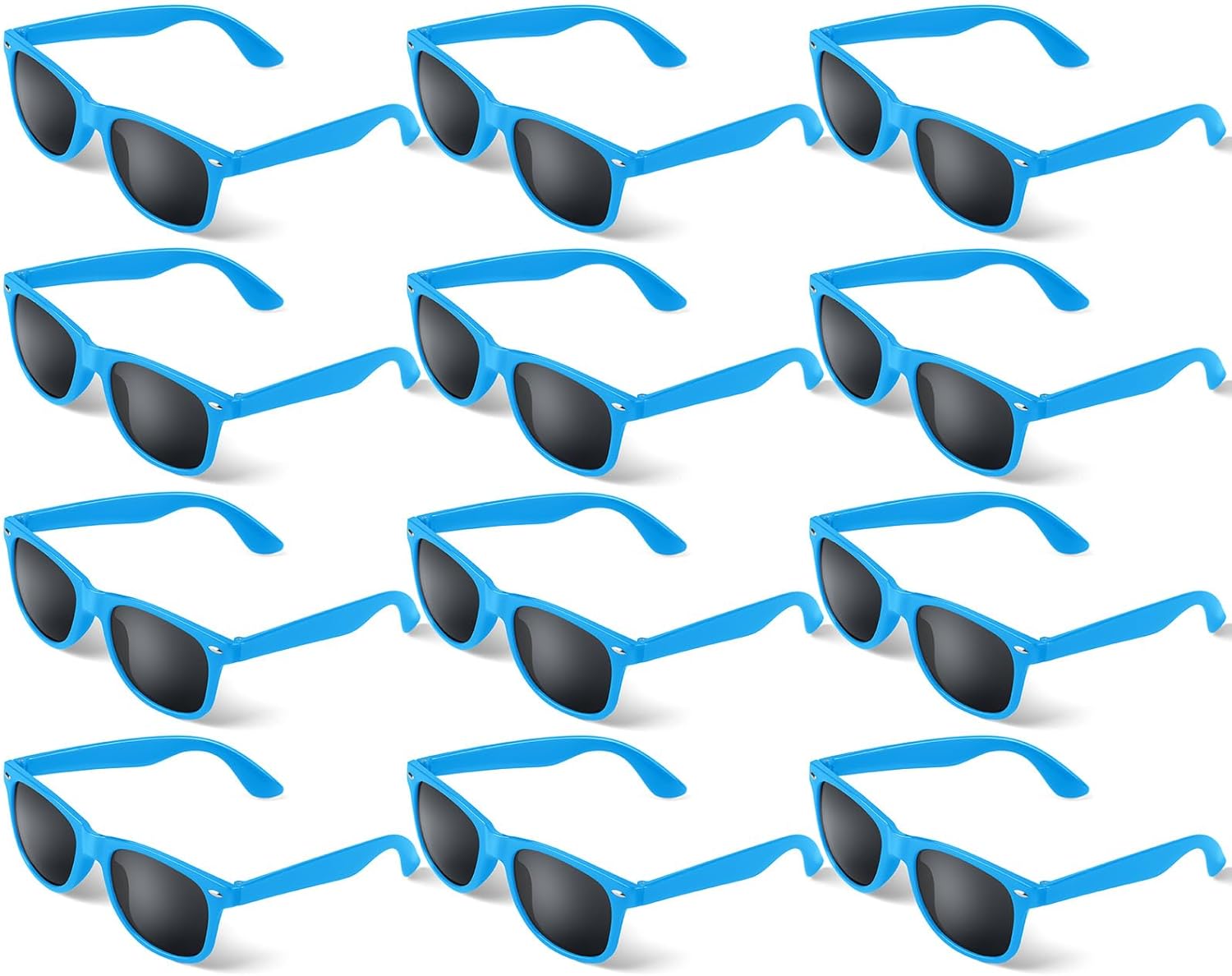 12 Pack Sunglasses in Bulk for Beach, Travel, Pool Party Accessories