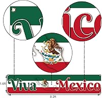 Vista 2 de Viva México - Cartel de valla para el Día de la Independencia Mexicana, 16 de septiembre, fiesta patriótica, telón de fondo para cabina de fotos