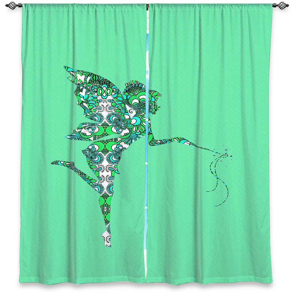 Amazon｜DiaNoche Designs WCL-SusieKunzFairyFlowersAquaGr6 裏地付き