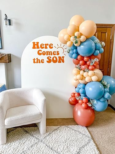 Miniatura 6 de Kit de arco de globos de calabaza de otoño, 129 piezas de decoración de baby shower, guirnalda de globos para primer otoño, calabaza, cumpleaños,