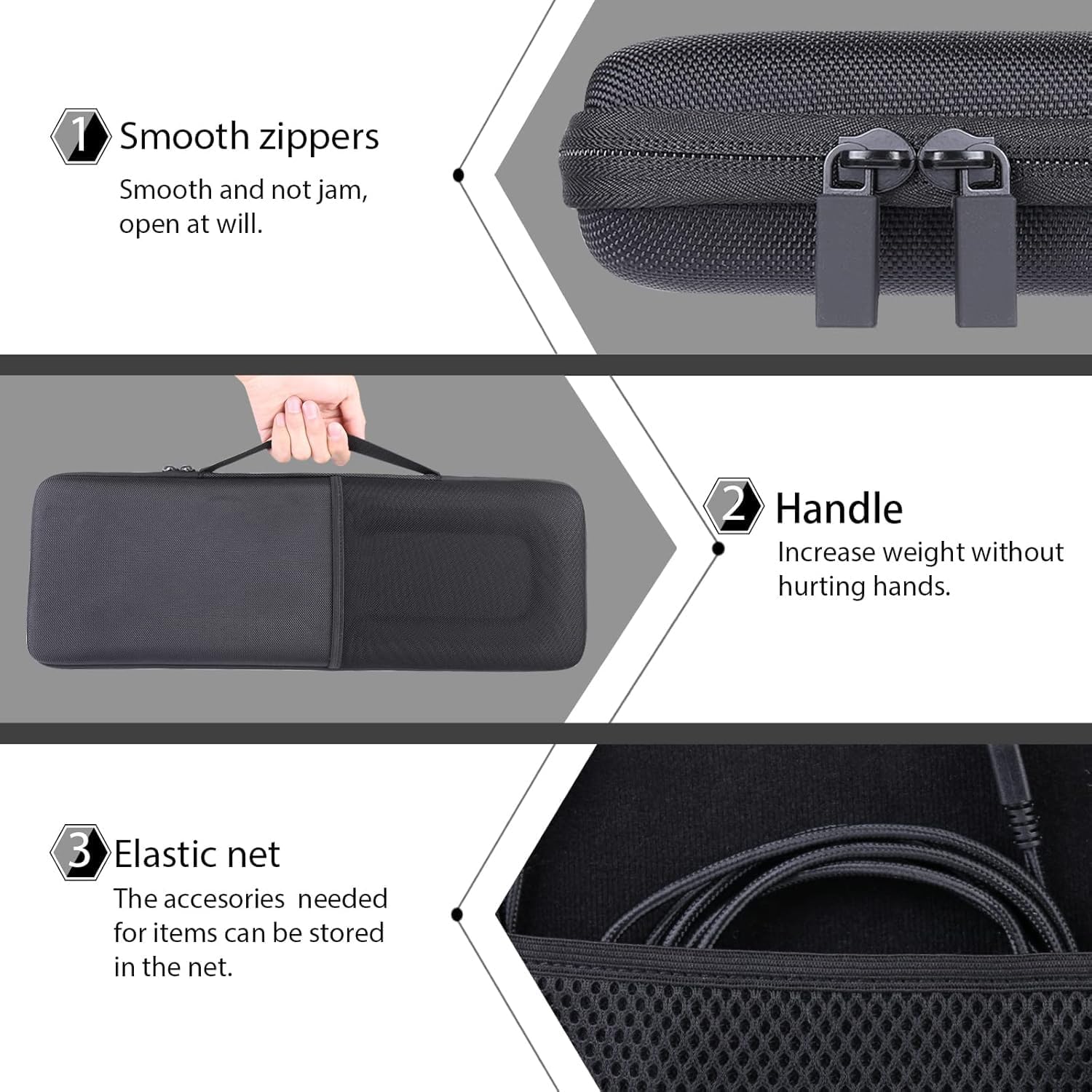 co2CREA Hard Travel Case Replacement for Logitech G915 Wireless Mechanical Gaming Keyboard (for G915 Full Size) - Image 6