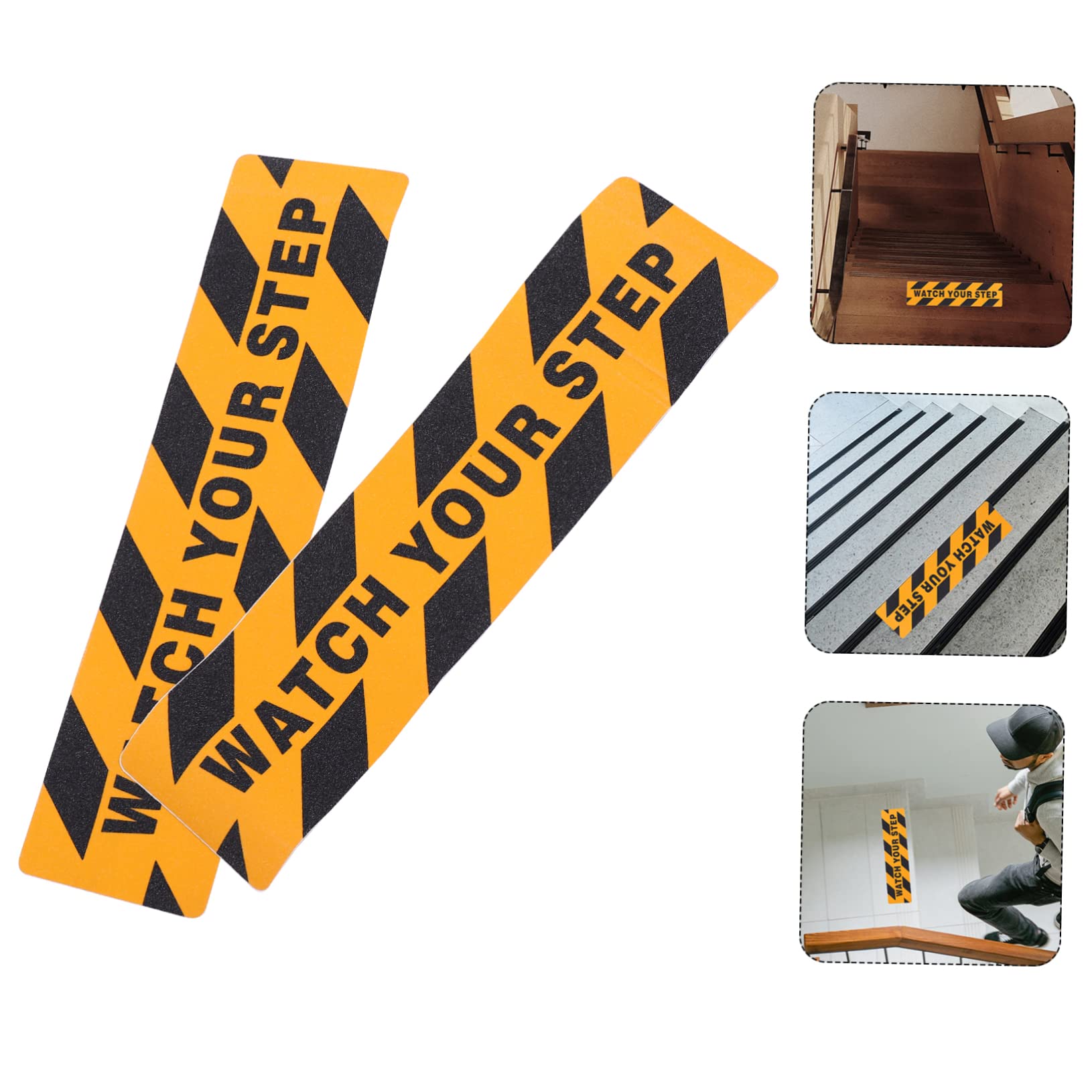 Cabilock 2 Set Nastro Adesivo Antiscivolo Strisce Scivolo Per Scale E Superfici Lisce Per Bagni E Piscine Adesione Forte E Facile Installazione 4 Pezzi*2