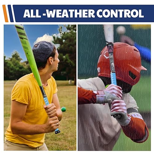 Miniatura 5 de JAYA Cinta de agarre de bate antideslizante, cinta de agarre de bate de béisbol y sóftbol, cinta adhesiva completa, cinta de agarre de tacto