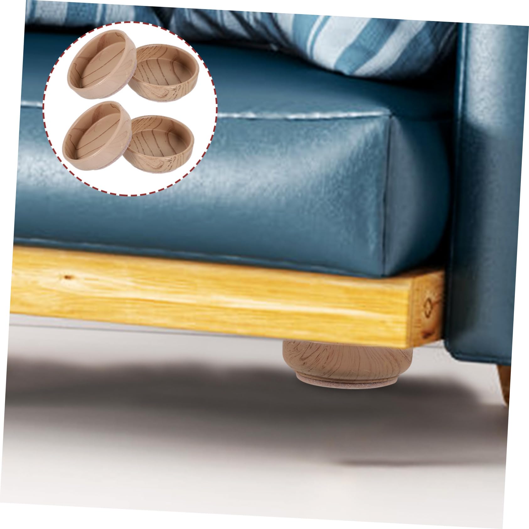 Amazon.co.jp: FUNOMOCYA 8個耐摩耗 滑り止め家具コースター ソファ