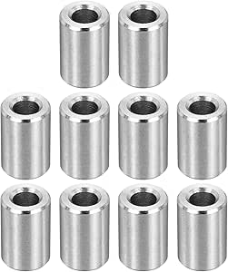PATIKIL M4 Stainless Steel Spacers, 12Pcs Metal Spacer 4mm ID x 8mm OD ...