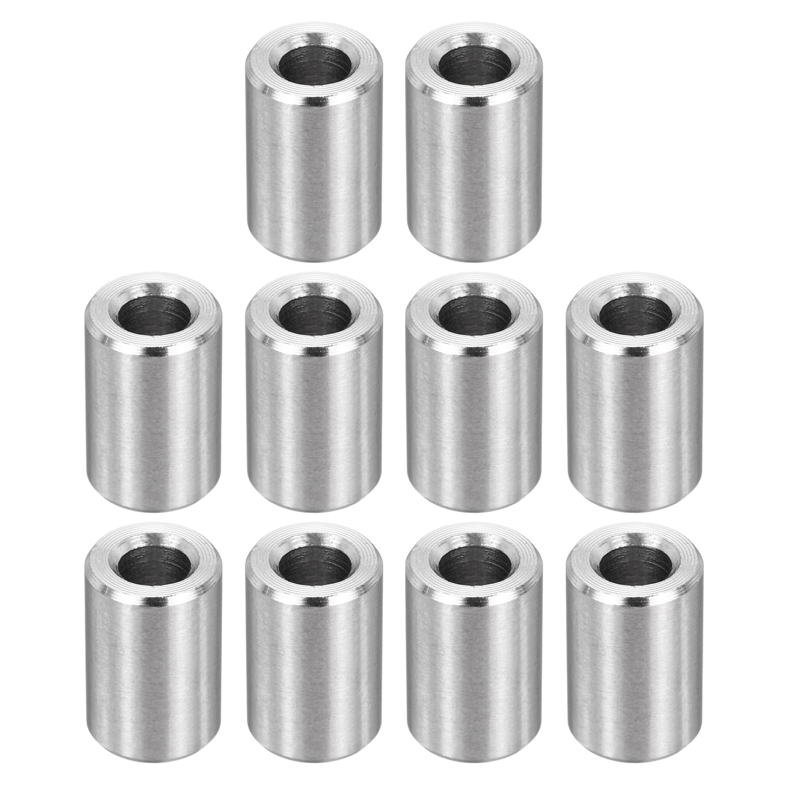 PATIKIL M4 Stainless Steel Spacers, 12Pcs Metal Spacer 4mm ID x 8mm OD x 12mm L Screw Standoff for 3/16" or M4 Screw — image 1
