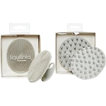 Skincare Essentials Bundle - Silicone Spa Accessories - Beauty Set for Teen Girls Dove Grey Face Buffer & Scalp Exfoliator