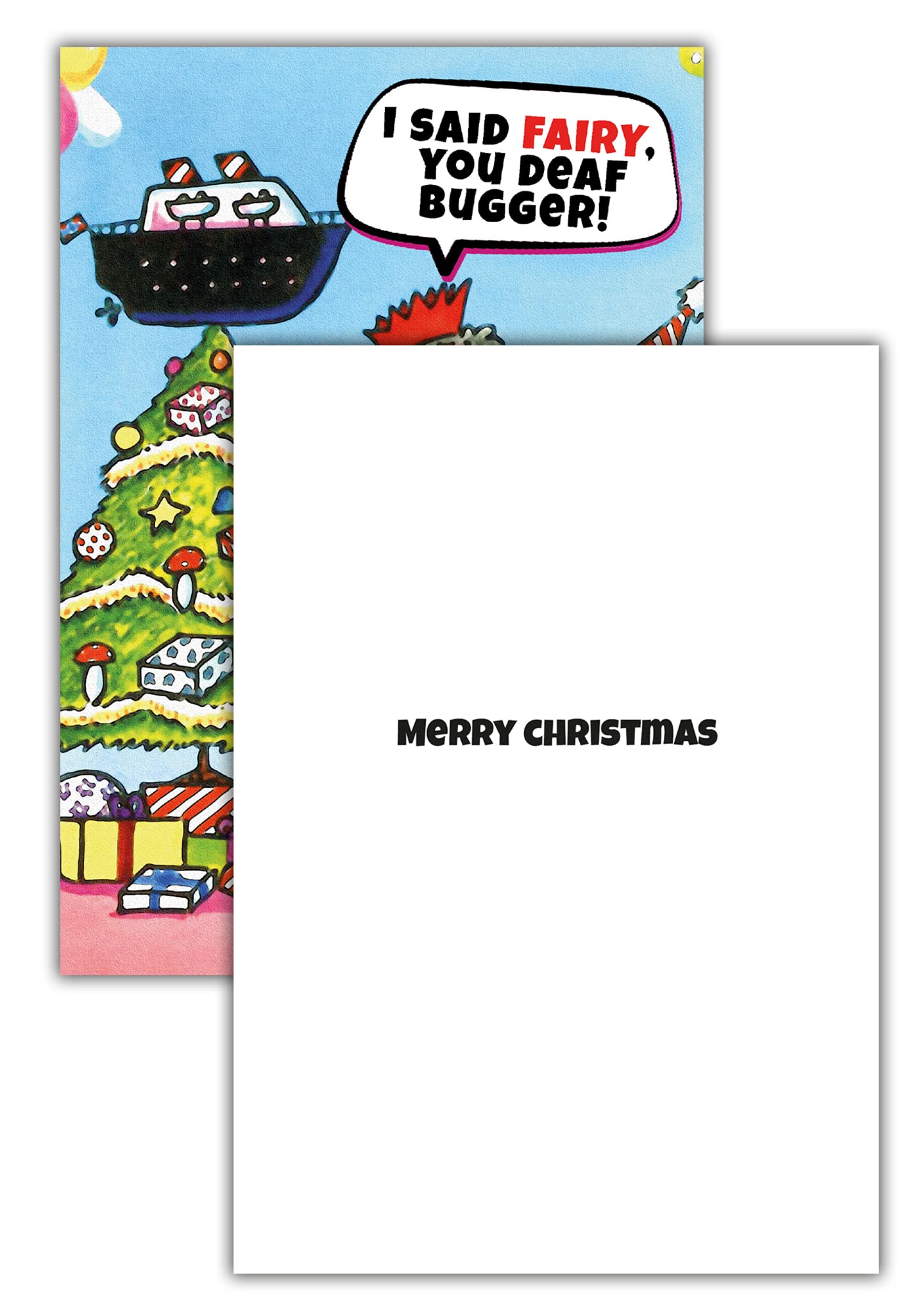 Lot De 10 Cartes De Noël Amusantes, 2 Motifs Différents, Lot