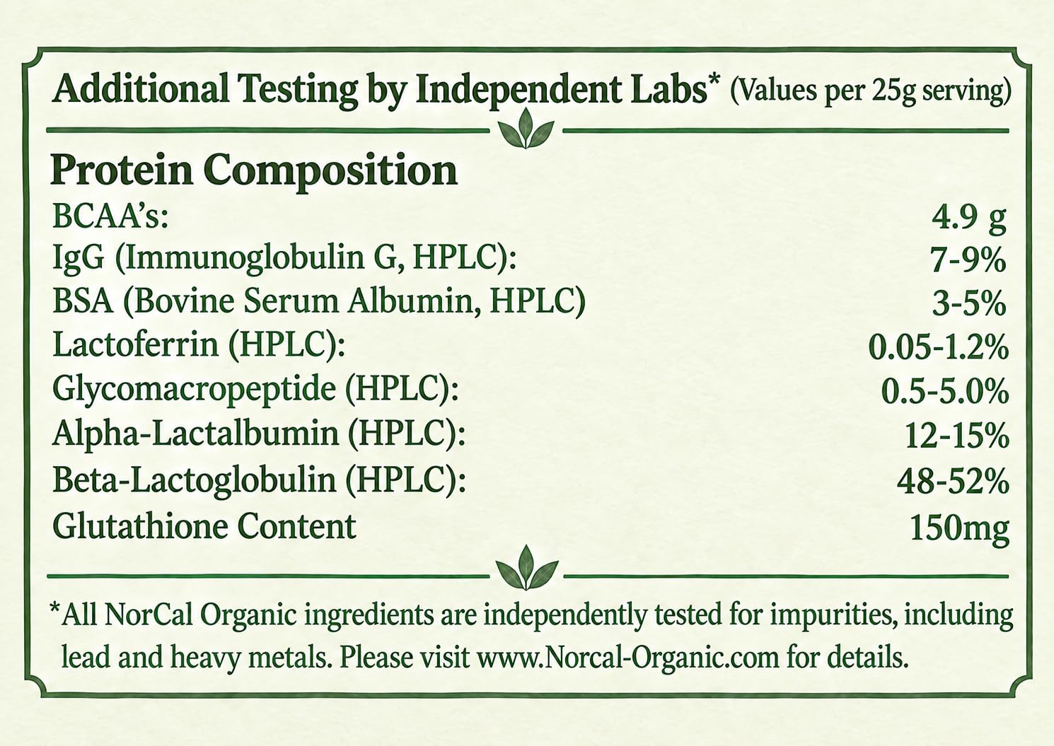 NorCal Organic Vanilla Whey Protein, Grass-Fed, Non-GMO, 2 lb — Amazon image 3