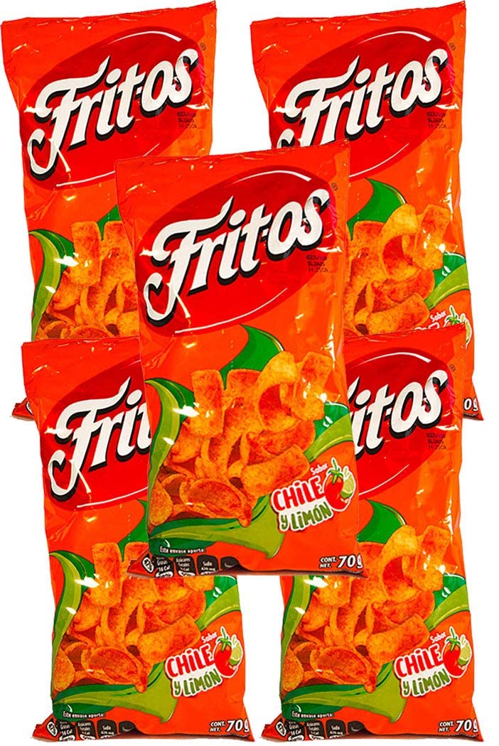 FRITOS CHILE Y LIMÓN 70g (Box with 5 bags)