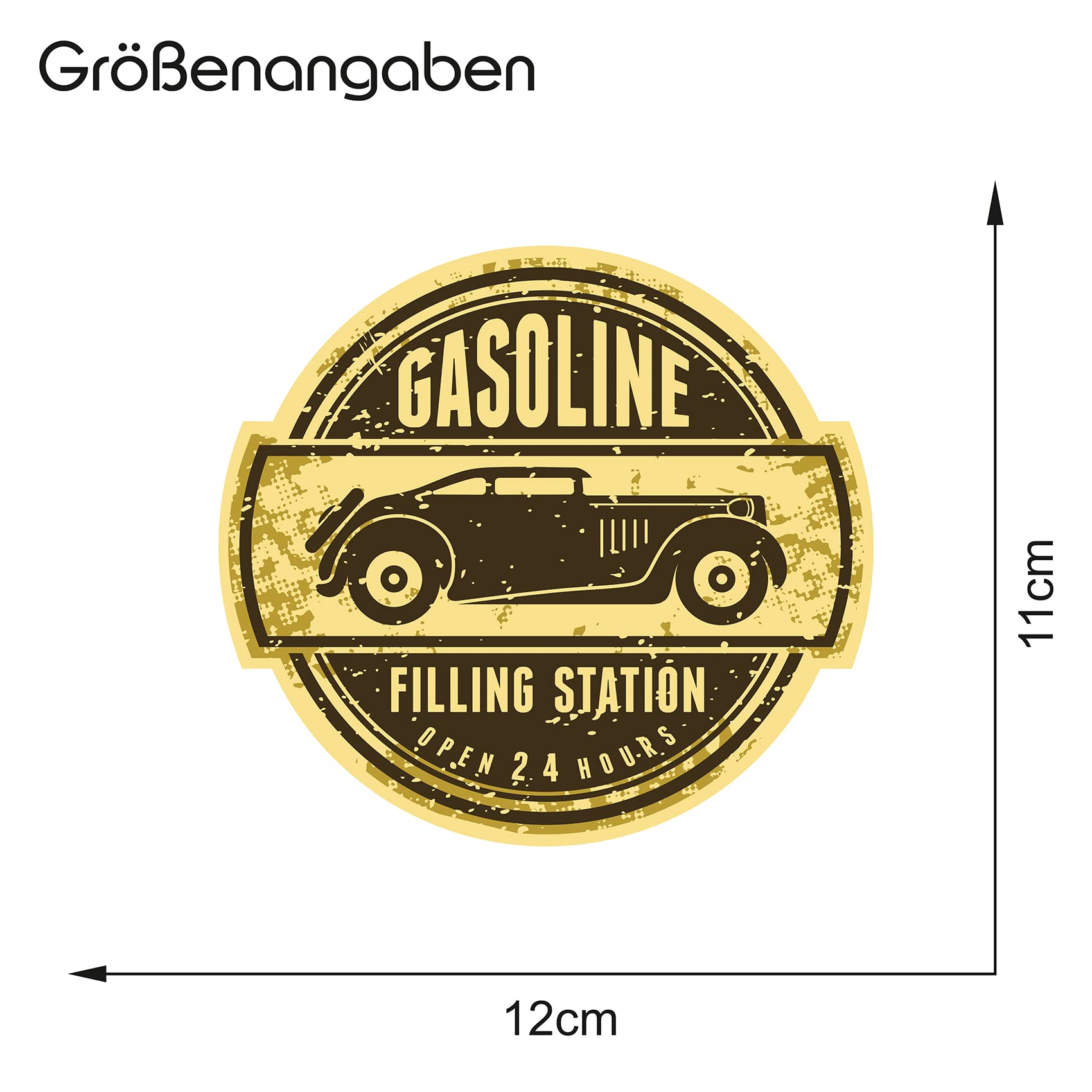 Finest Folia Autocollant Rétro Vintage Old School Ace Culte Rockabilly (R147 -6 Superduty