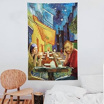 ポスター　手造りパロディ－ア－ト　インテリア Amazon.co.jp: おもしろい世界の名画創意ユーモアパロディ絵画