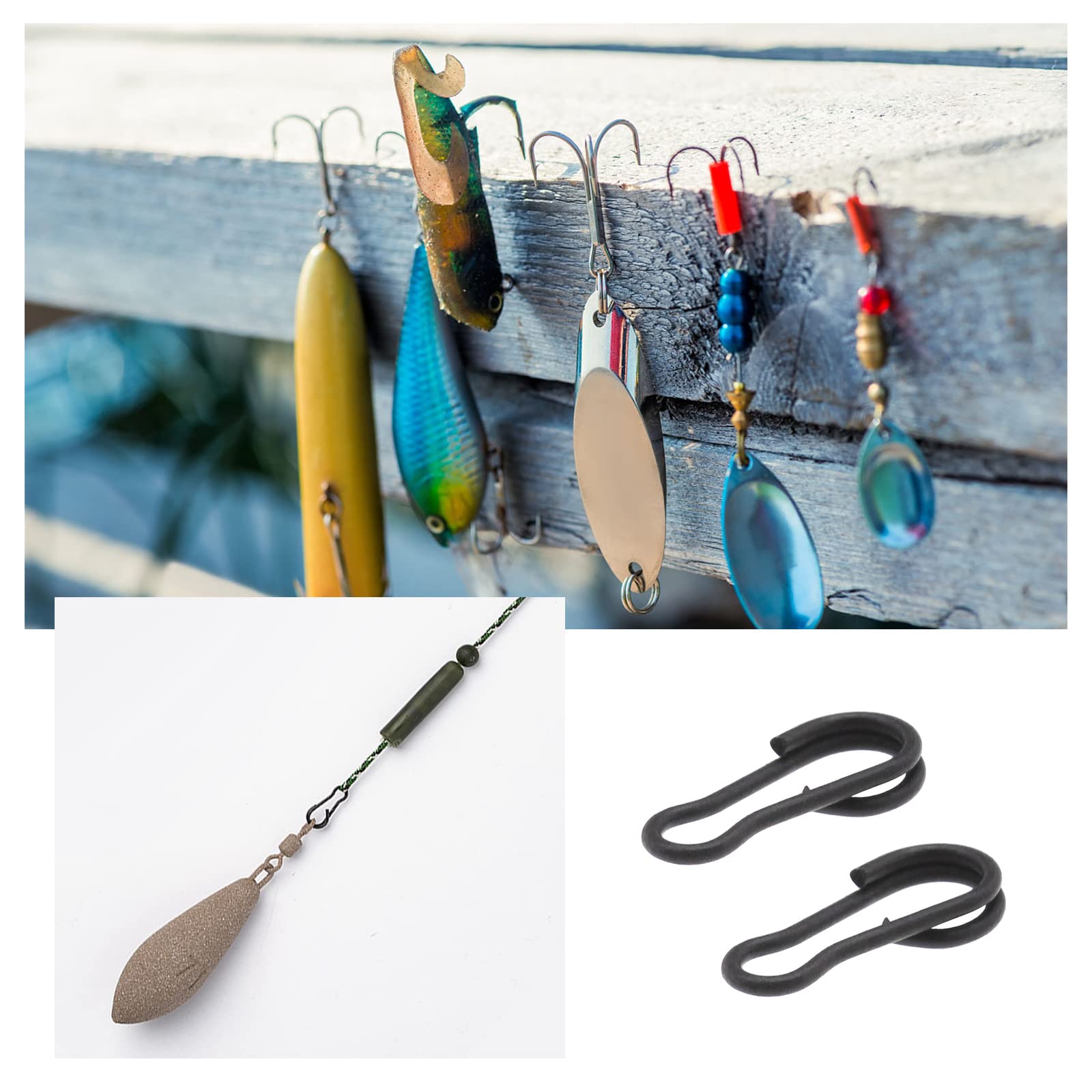 120 Clips à Changement Rapide Pour Pêche - 13mm Et 9mm - Pour Carpe, Eau Douce Et Mer - Matériel Pêche Robuste
