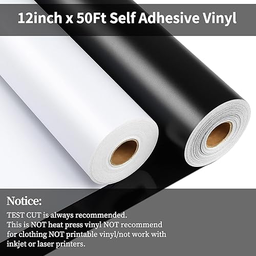 Miniatura 5 de Lya Vinyl Rollo de vinilo permanente de 70 pies para Cricut, rollo de vinilo permanente para exteriores para calcomanías del hogar, taza, ventana,