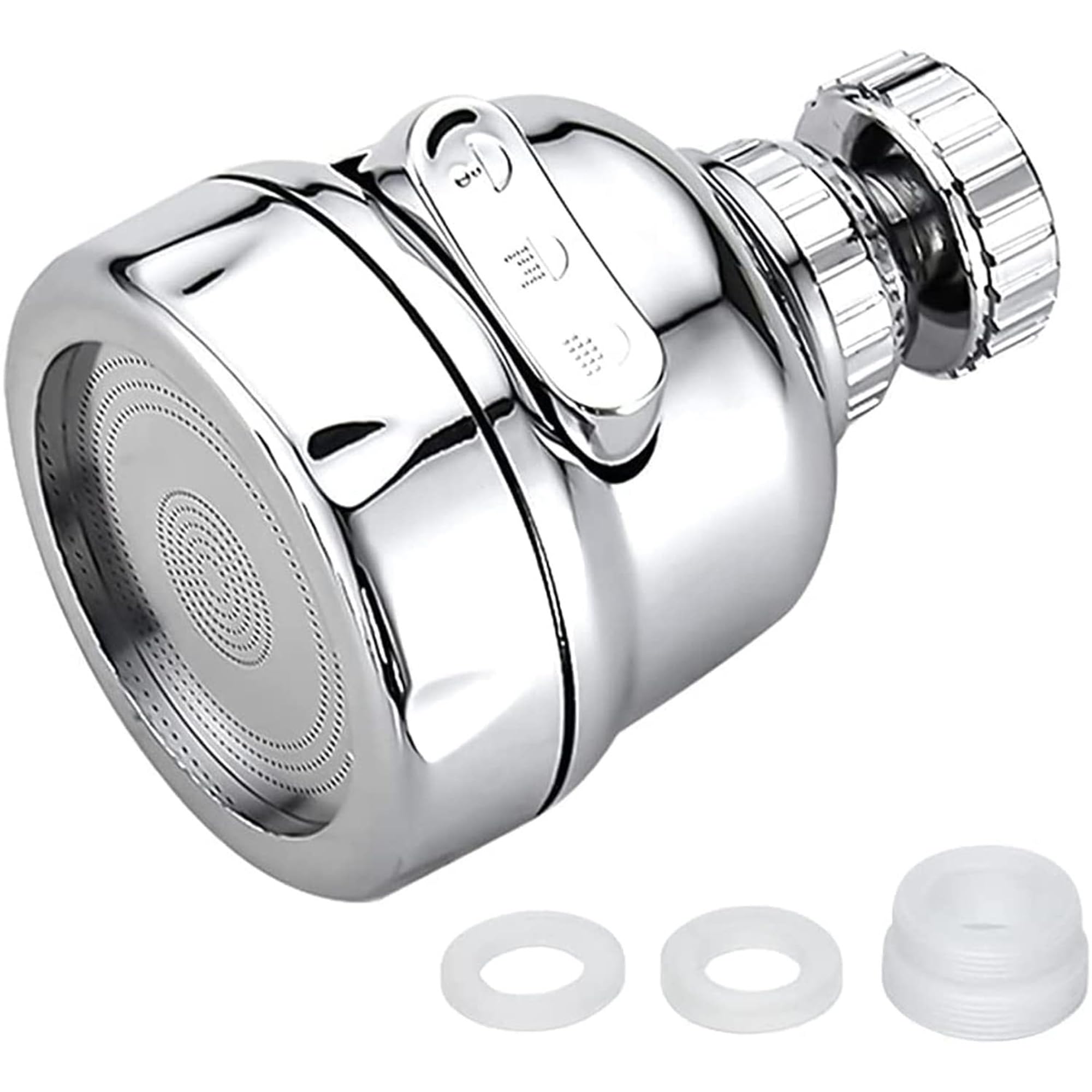 ARQIVO 360 Degree Swivel Faucet Tap Aerator- Adjustable 3 Mode Water Saving Faucet ABS Plastic Splash Proof Faucet Nozzle Filter Faucet Tap for Bathroom Kitchen (Short)-picture-22