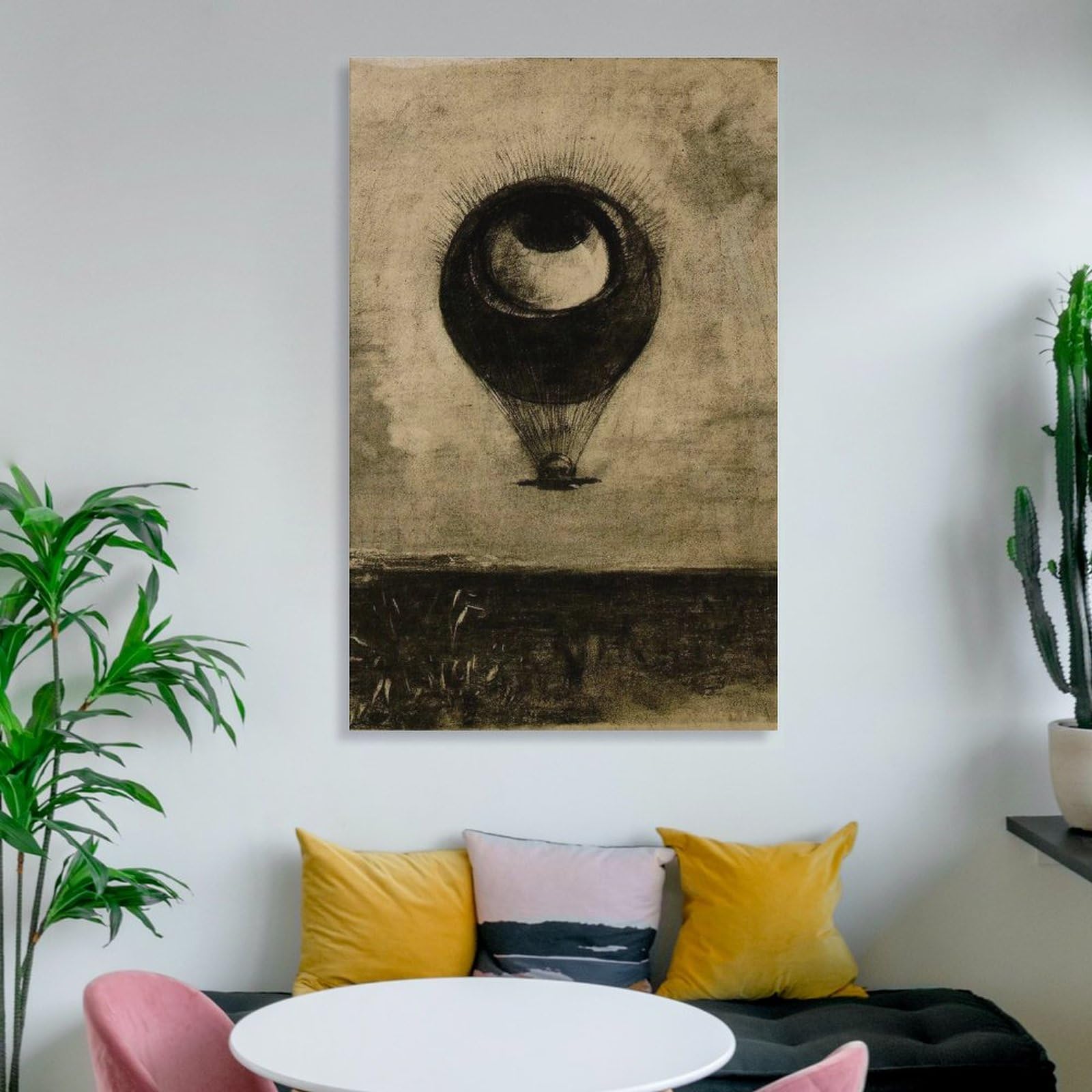 Amazon.co.jp: Odilon Redonオディロン・ルドンポスター眼 気球1878