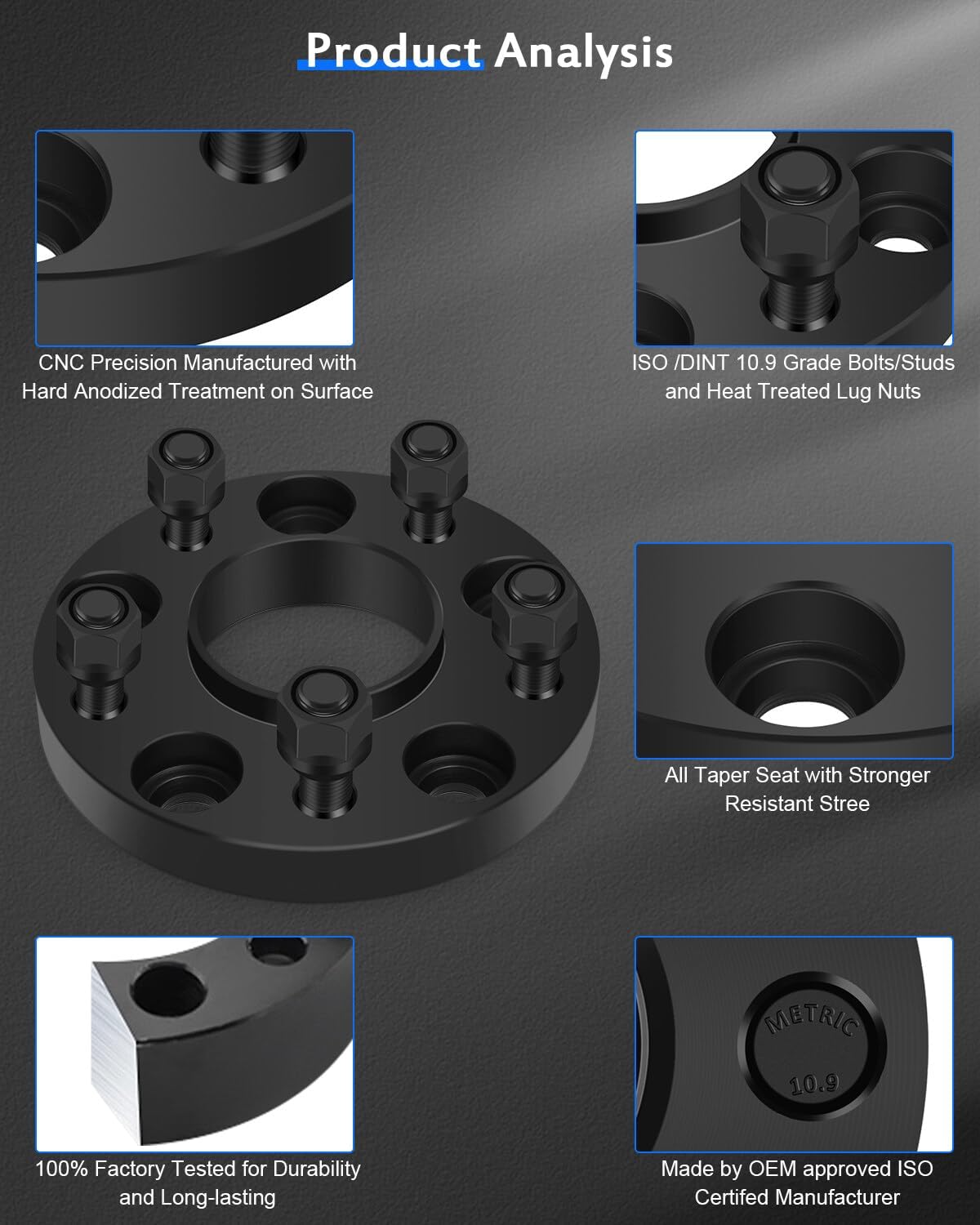 ECCPP 4PCS 20mm 5 Lug Hubcentric Wheel Spacers 5x4.75 5x120.65mm to 5x120.65mm fits for 1987-2005 for Chevrolet Blazer| 1984-2019 for Chevrolet Corvette| 1991-2005 for GMC Jimmy