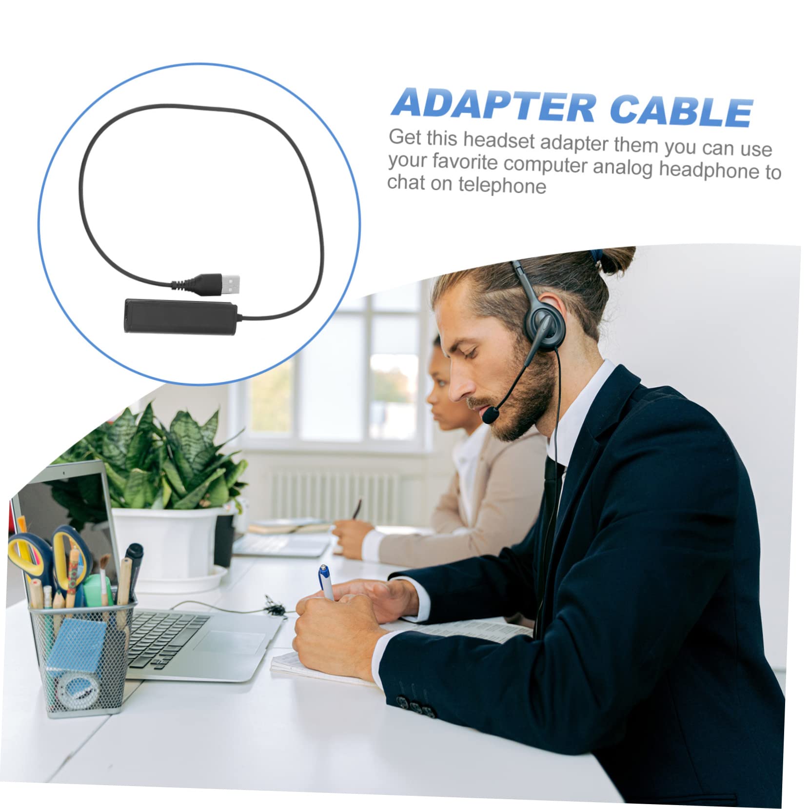 3stücke Female Headset Jack Zu Male USB Stereo Telefonadapterkabel Zu USB Für Headsets Leicht Und Tragbar Für Pc Und Laptop