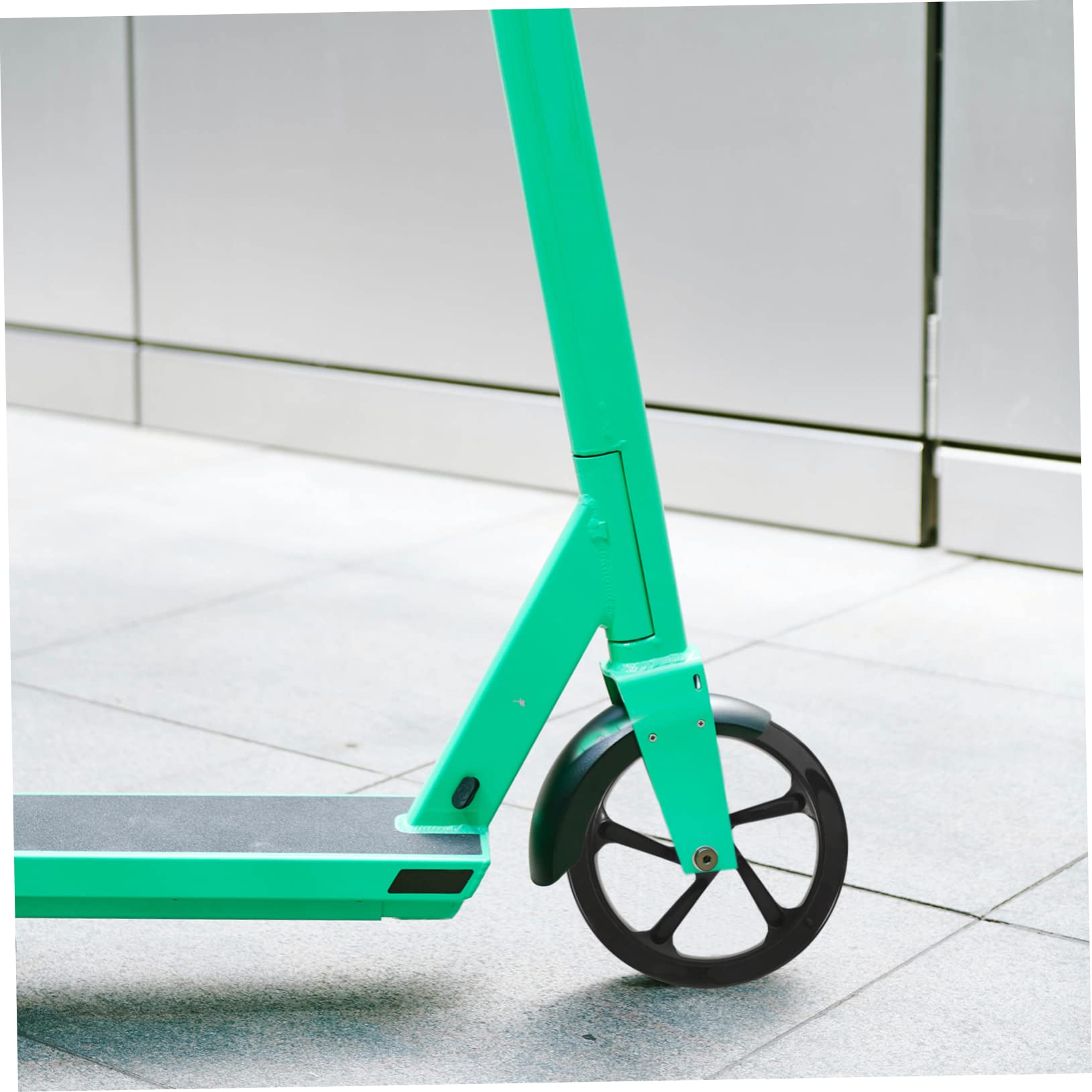Ruote di Ricambio per Monopattino in Pu 180mm Cuscinetti, 2 Pezzi | Nero, Alta Elasticità e Resistenza All'usura, per Piazze e Strade, Accessori Scooter