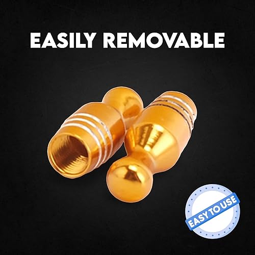 Miniatura 116 de Tapones para válvulas de neumáticos de automóvil, 4 unidades, cubiertas universales para vástagos, juego de tapas de válvula de neumático