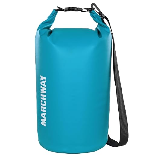 MARCHWAY Floating Waterproof Dry Bag Backpack 5L/10L/20L/30L/40L, Roll Top Sack Keeps Gear Dry for Kayaking, Rafting, Boating, Swimming, Camping, Hiking, Beach, Fishing