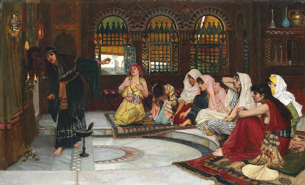 Consulting The Oracle: arte de Waterhouse pequeño para paredes estrechas